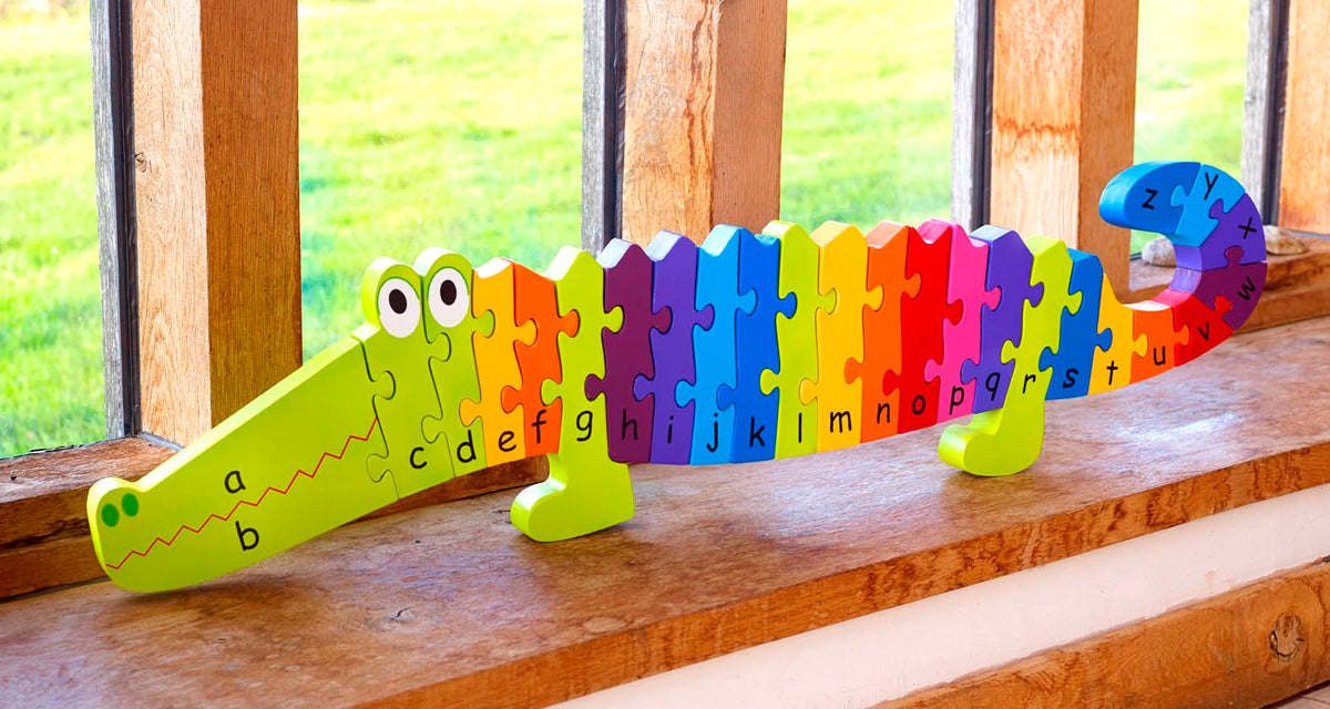 giant alphabet crocodile puzzle lifestyle