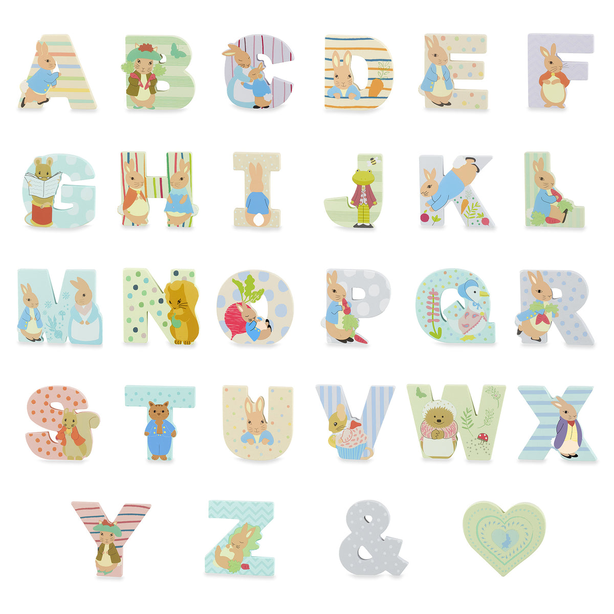 Mixed pack of 228 Peter Rabbit™ letters (with optional free stand ...