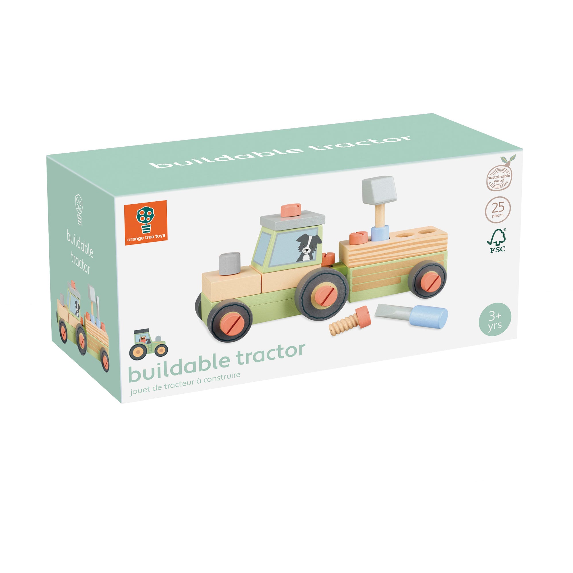 Buildable Tractor– Orange Tree Toys