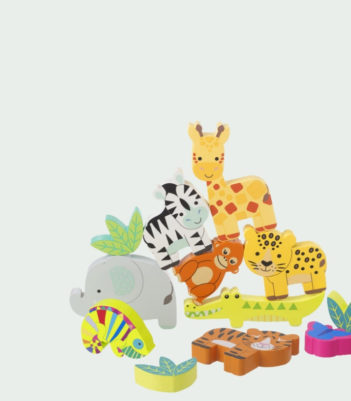 Stacking Jungle Animals– Orange Tree Toys