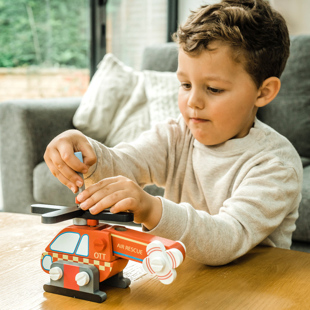 Helicator Kids NEW Buildable Helicopter– Orange Tree Toys
