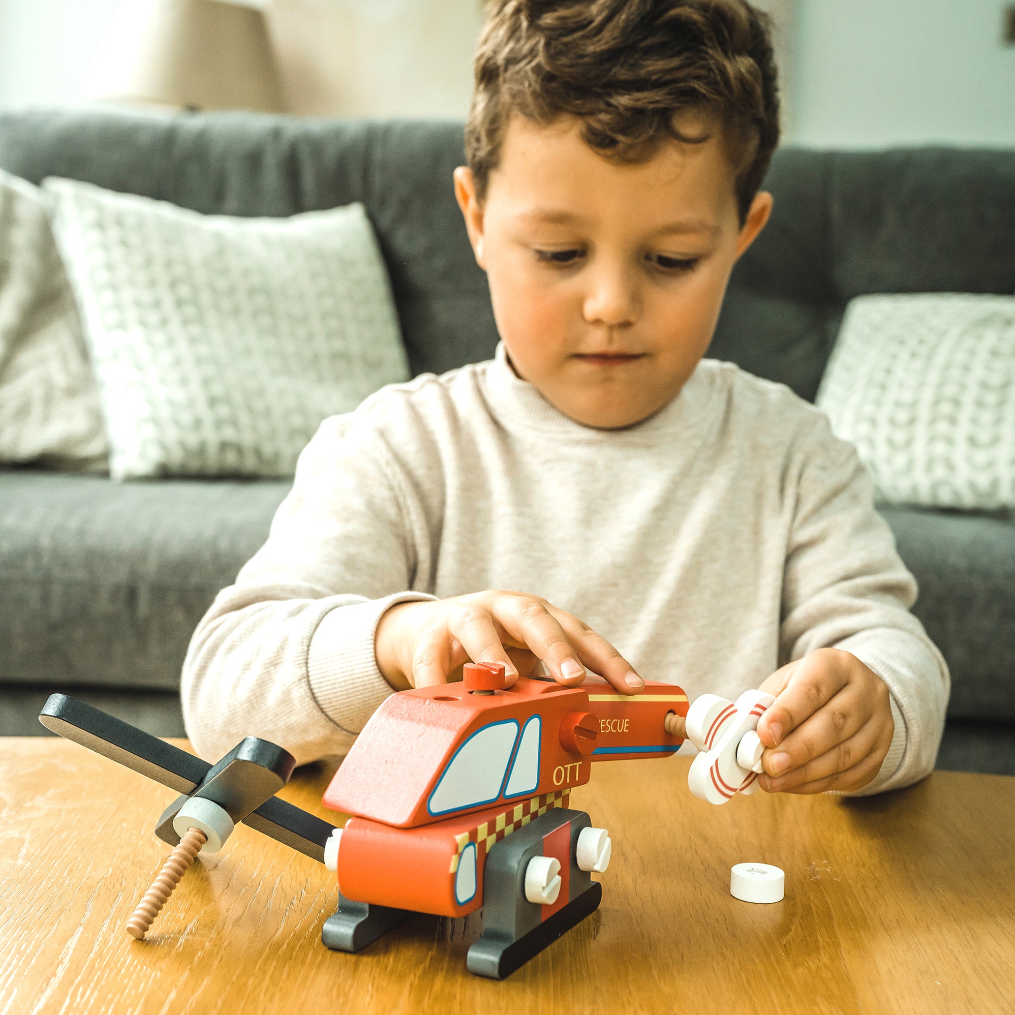 Helicator Kids NEW Buildable Helicopter– Orange Tree Toys