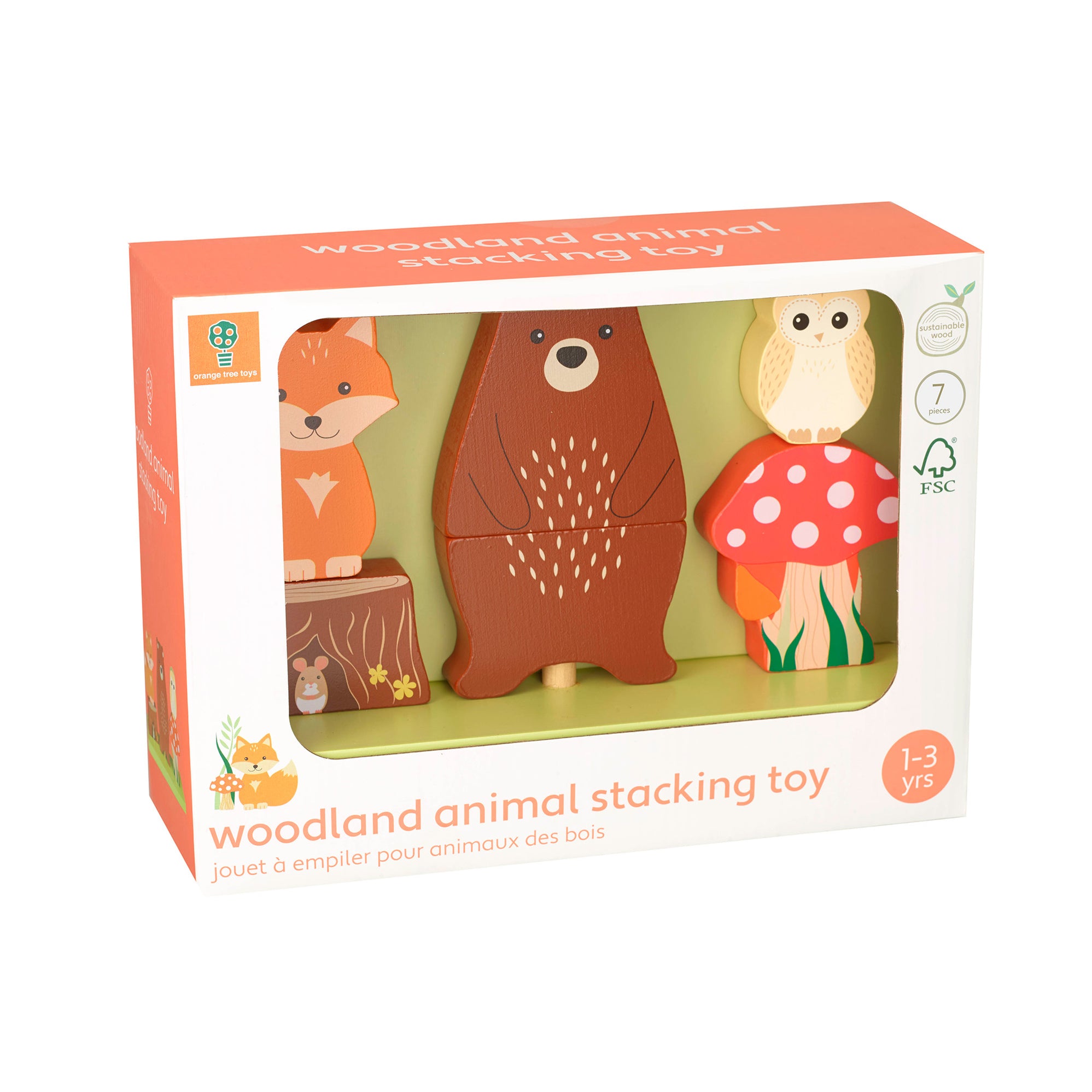 Woodland Stacking Toy– Orange Tree Toys