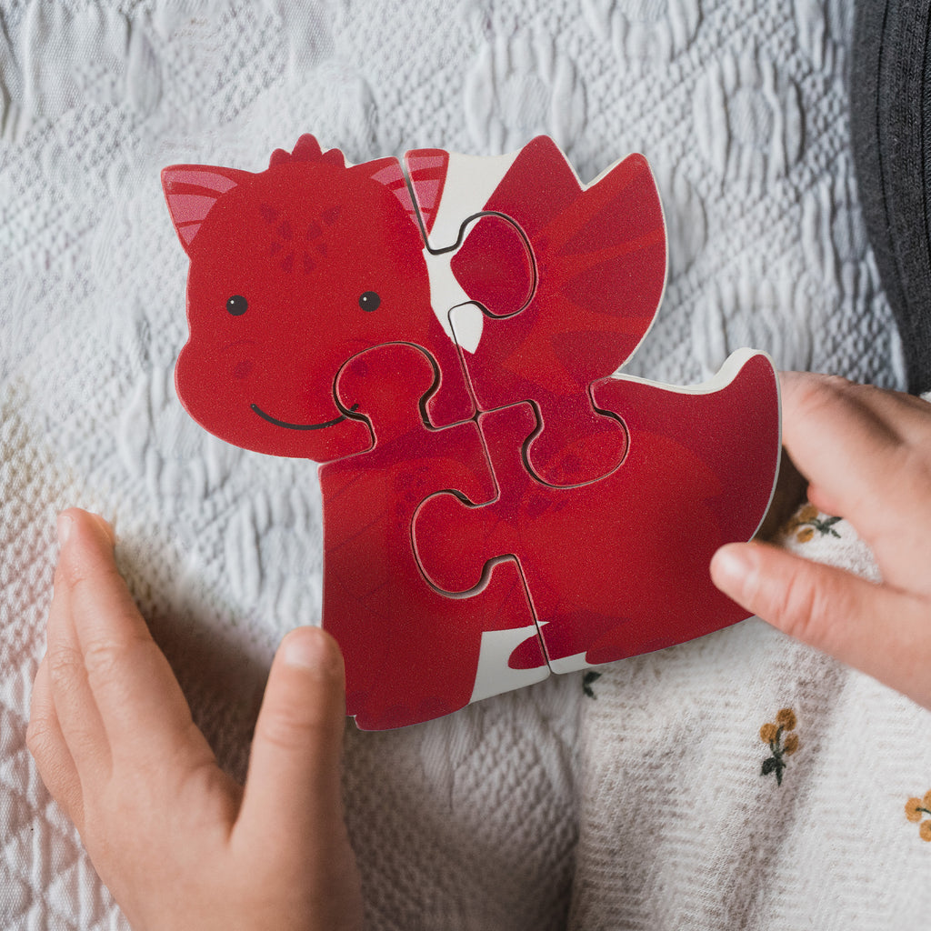 Dragon Wooden Puzzle Orange Tree Toys