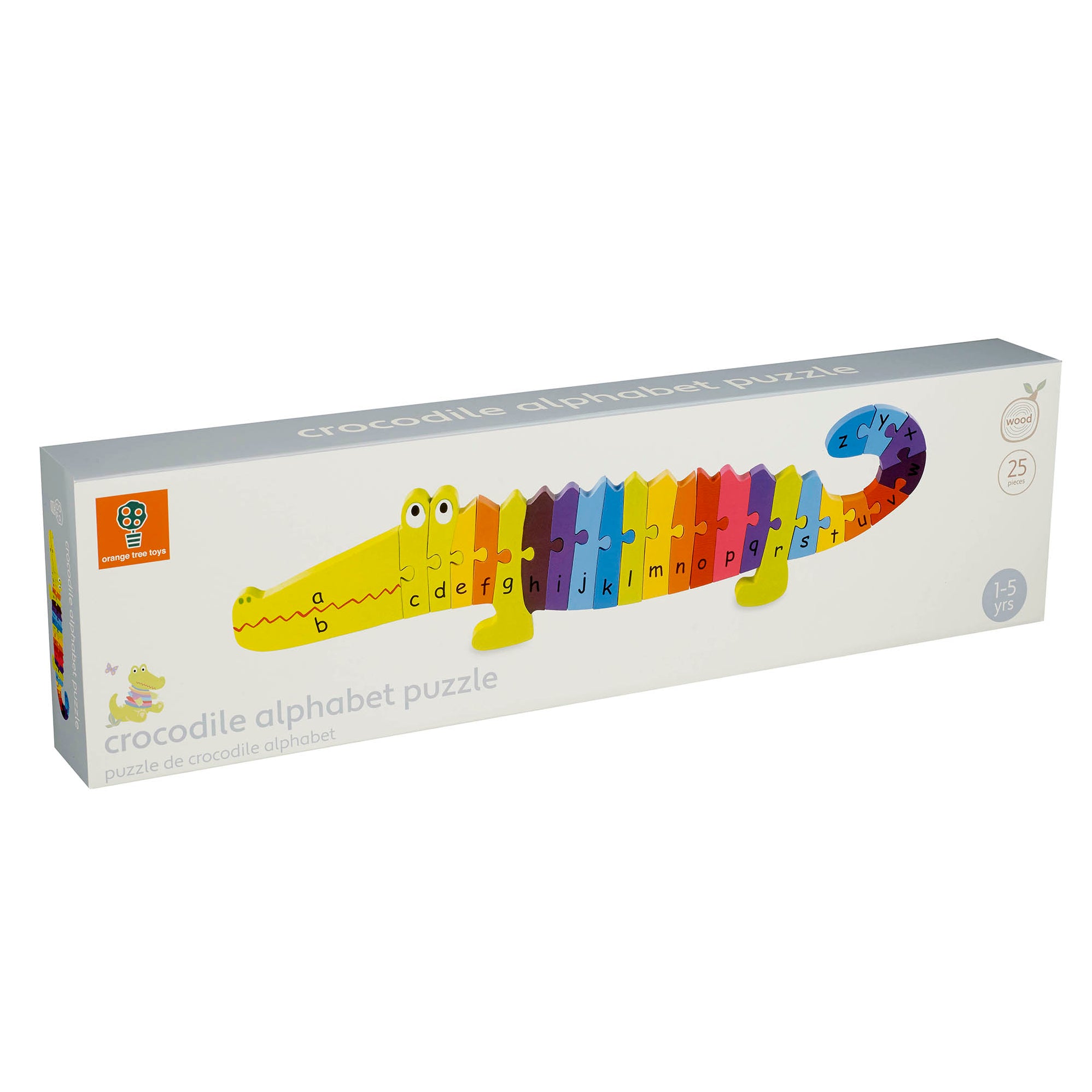 Wooden Jigsaw Puzzle - Alphabet Crocodile main image 1