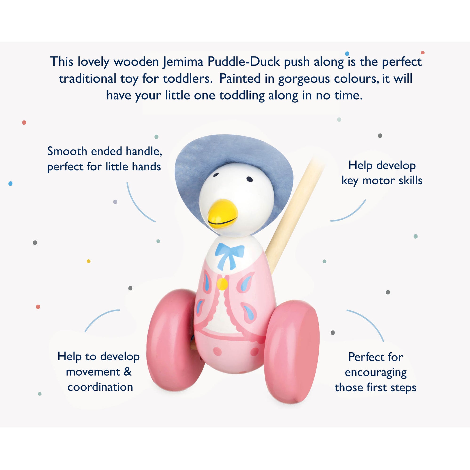 Jemima PuddleDuck™ Push Along Orange Tree Toys