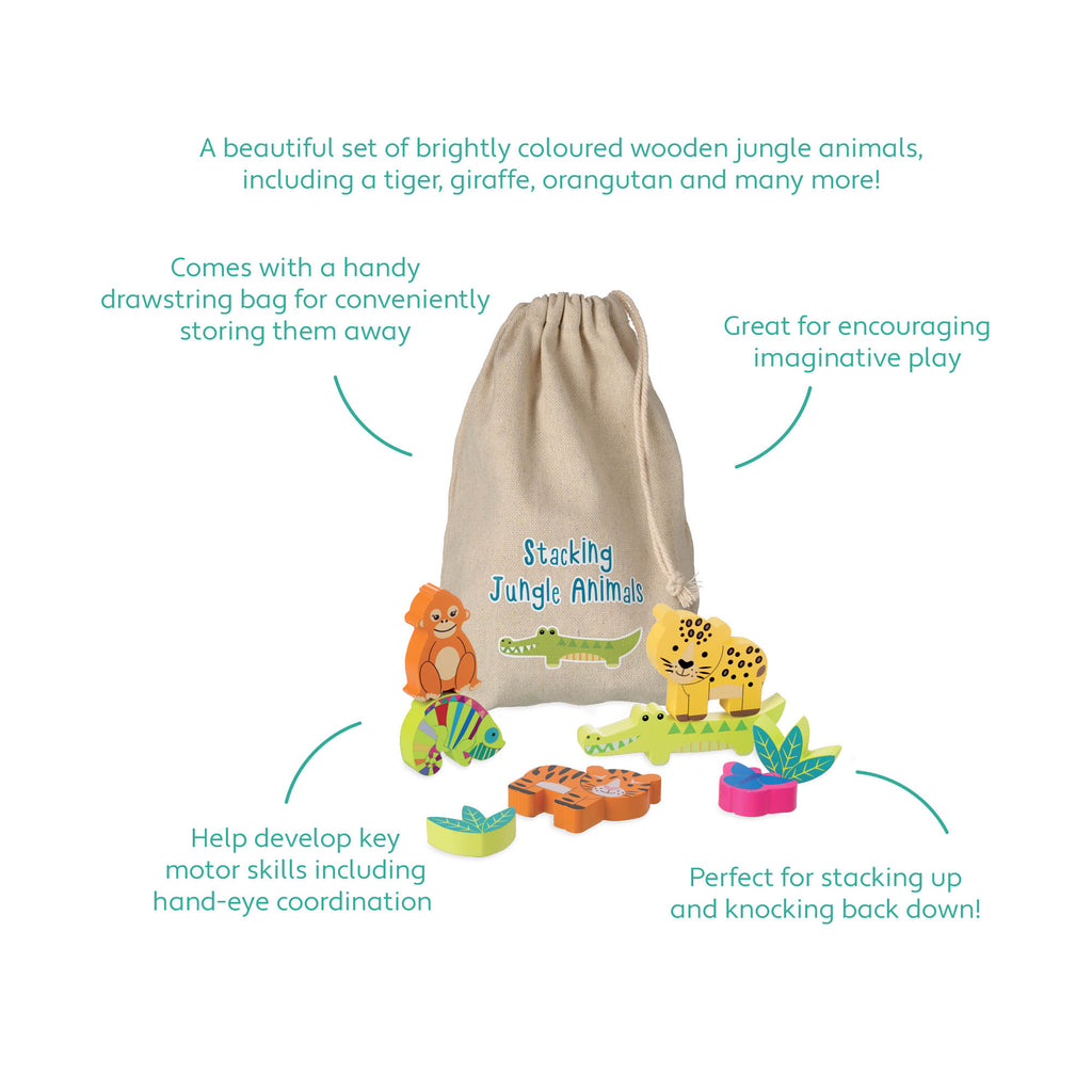 Stacking Jungle Animals– Orange Tree Toys