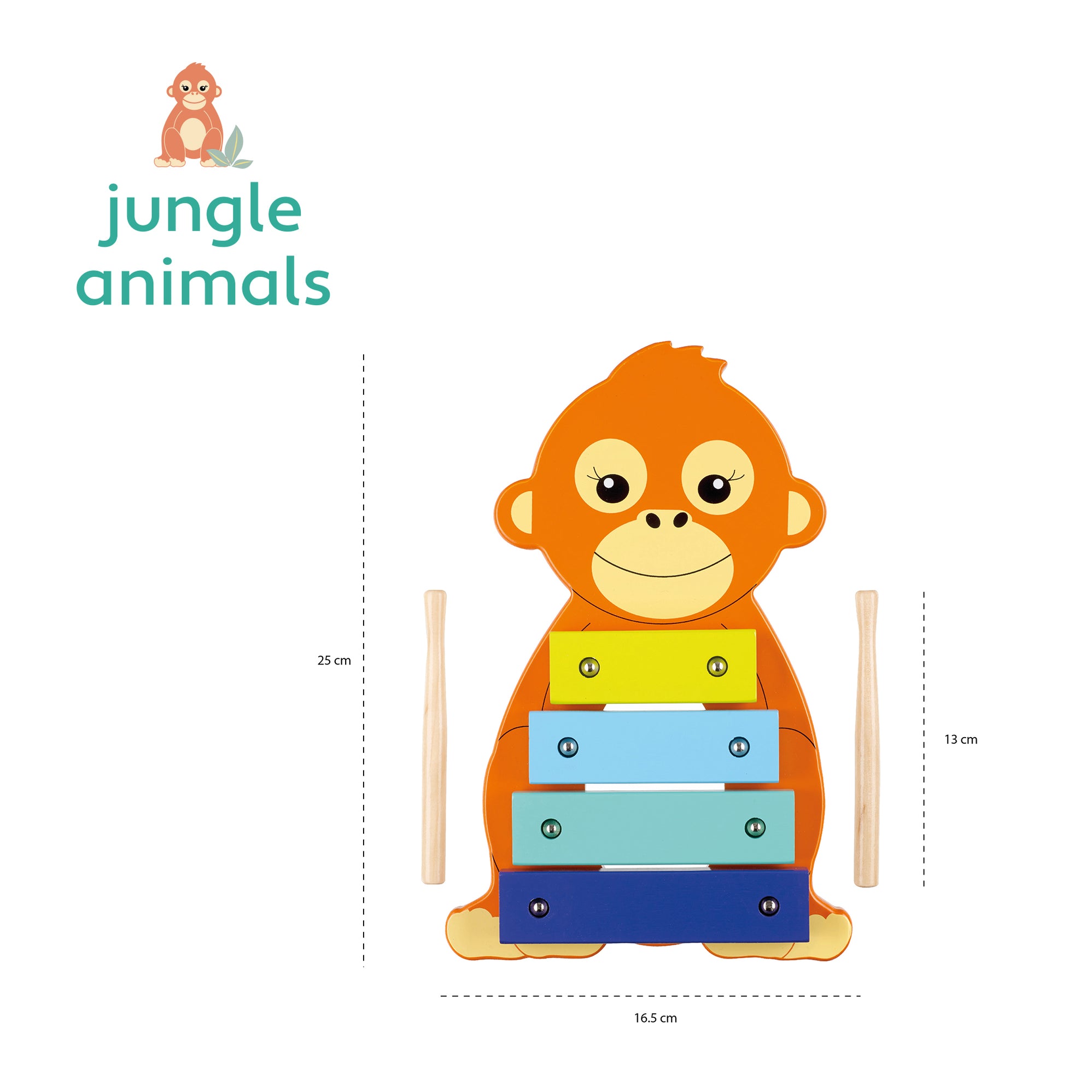 Orangutan Xylophone Orange Tree Toys