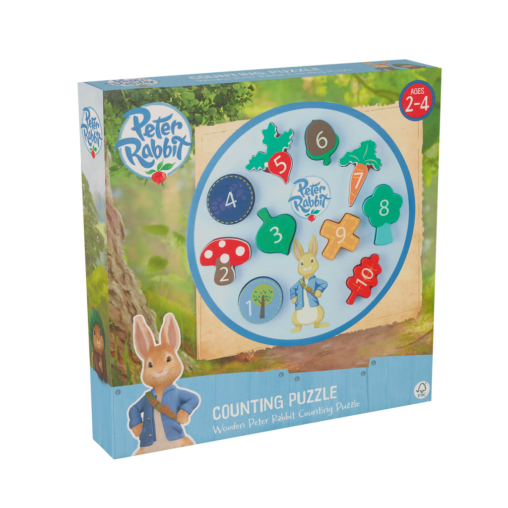Peter Rabbit TV Counting Puzzle Orange Tree Toys