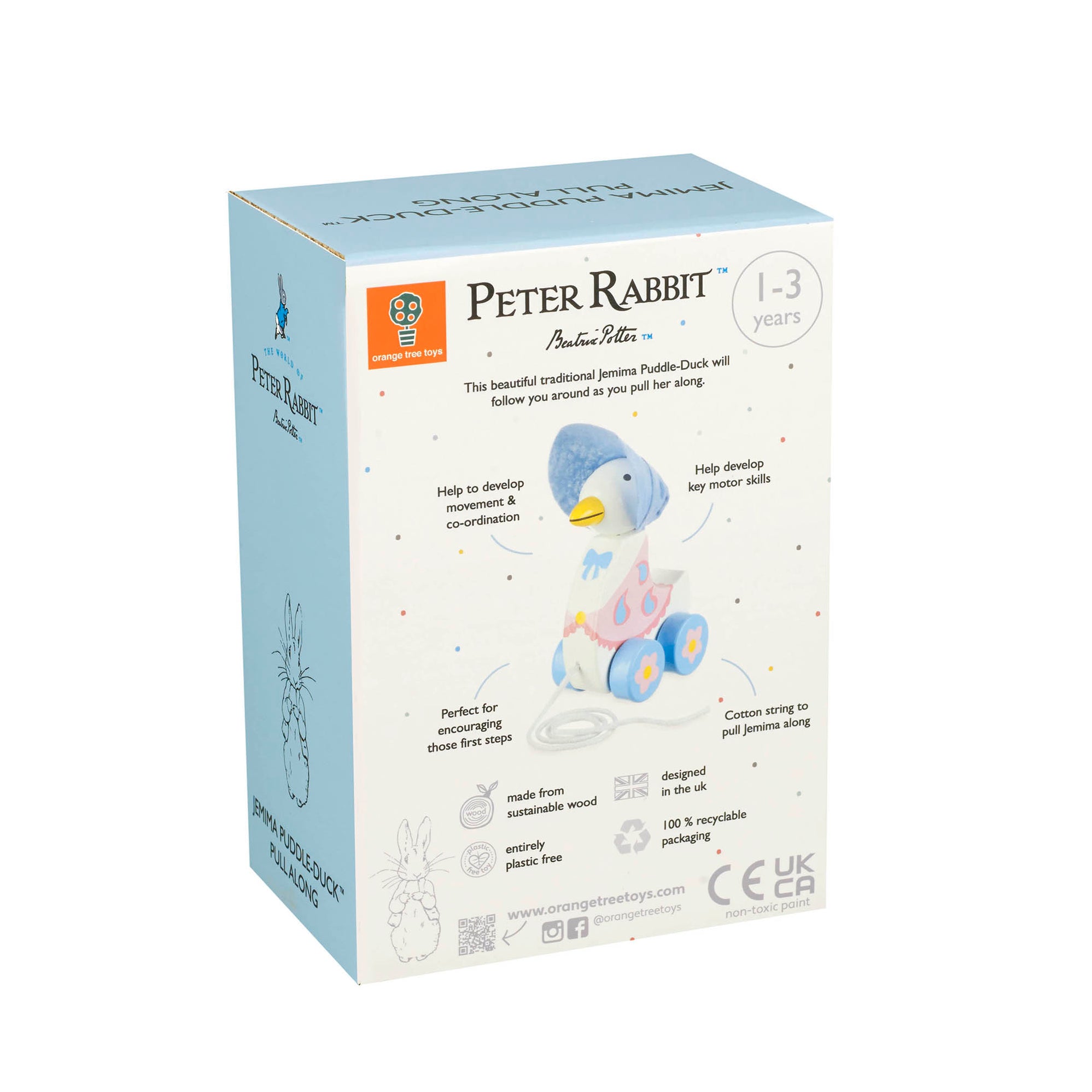 Jemima PuddleDuck™ Pull Along Orange Tree Toys