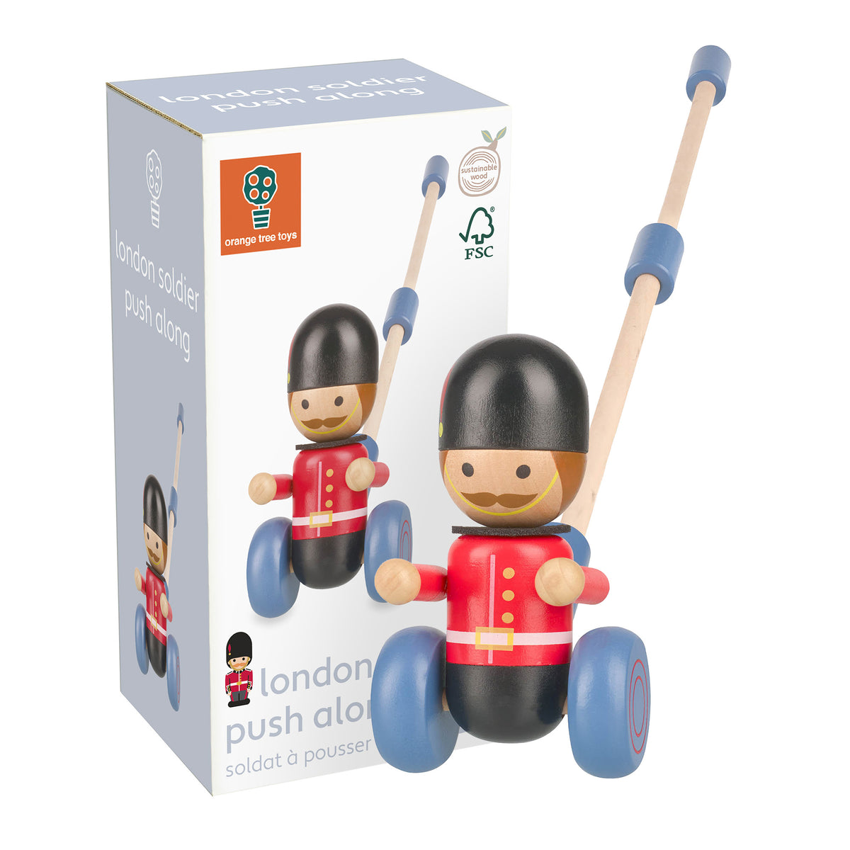 London Soldier Push Along Boxed