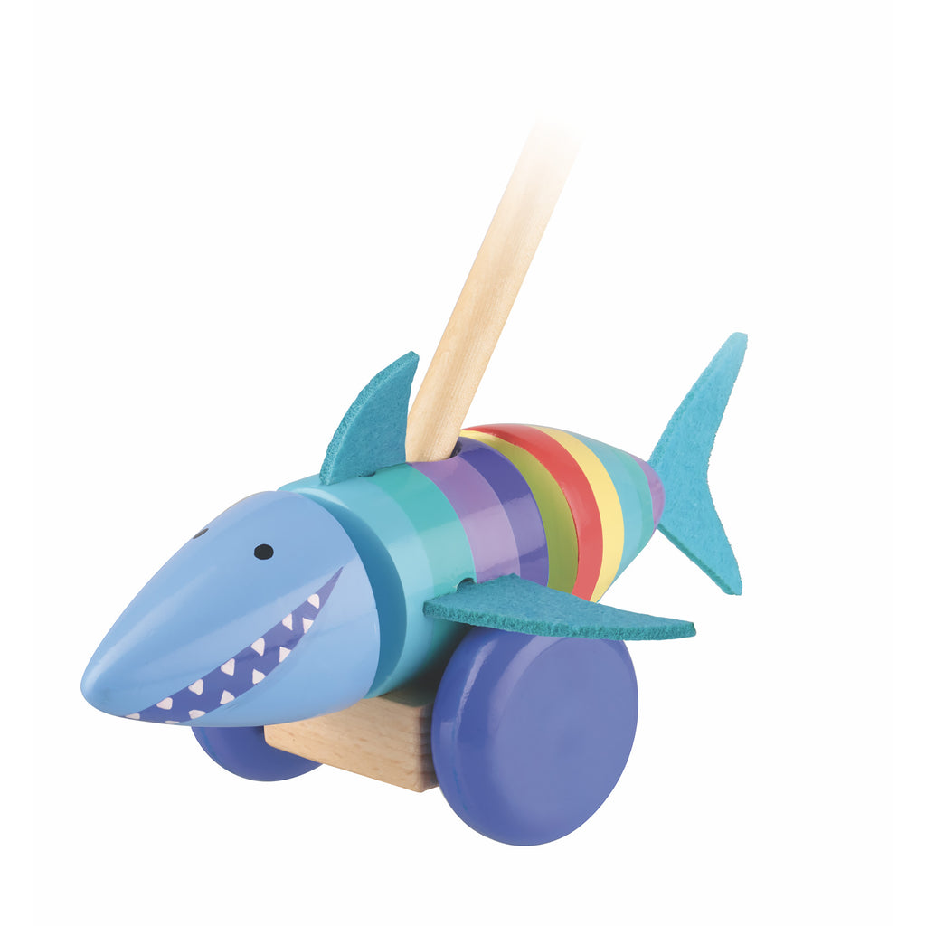 Shark Push Along Orange Tree Toys