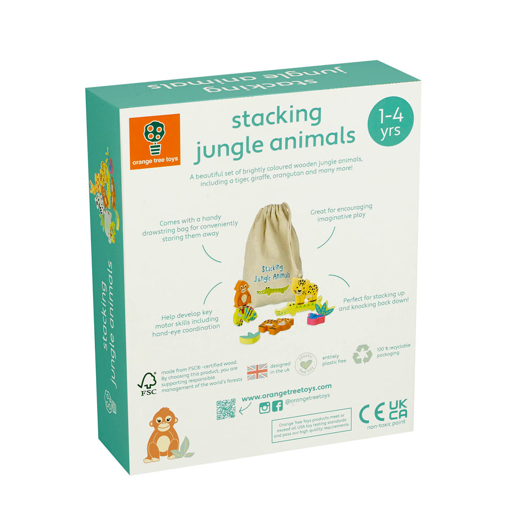 Stacking Jungle Animals– Orange Tree Toys