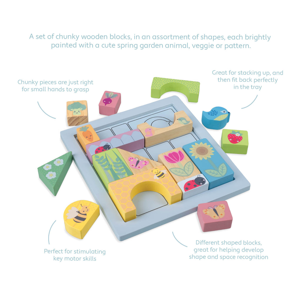 Puzzle shaped hot sale block set