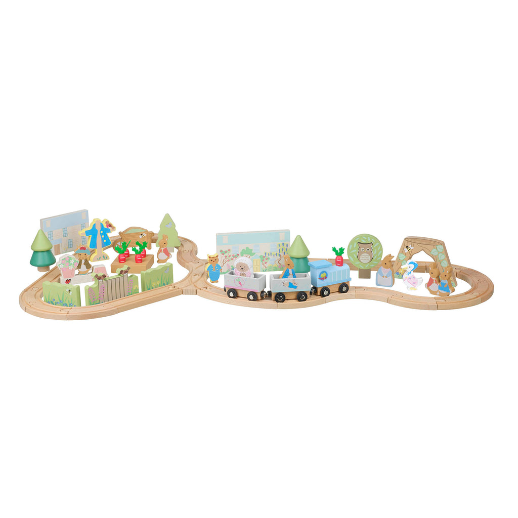 Peter rabbit wooden train outlet